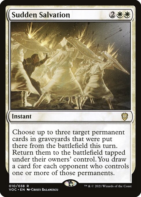 Sudden Salvation - Crimson Vow Commander Magic card