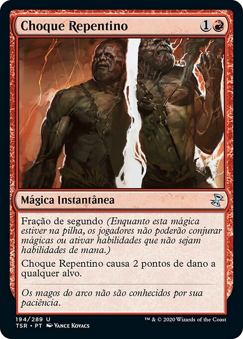 Choque súbito (Sudden Shock) - Time Spiral (#179) - Illustrated by Vance Kovacs - Magic: The Gathering Card