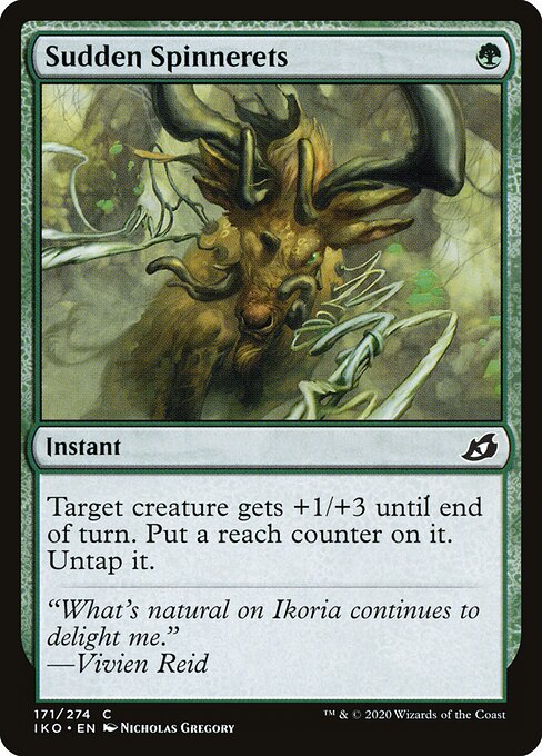 Sudden Spinnerets - Ikoria: Lair of Behemoths Magic card