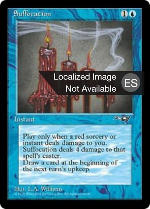 Ahogar (Suffocation) - Alliances (#38) - Illustrated by Allen Williams - Magic: The Gathering Card