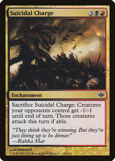 Самоубийственный Натиск (Suicidal Charge) - Conflux (#128) - Illustrated by Daarken - Magic: The Gathering Card