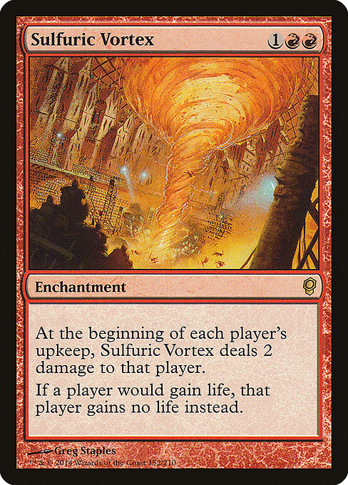 硫磺旋风 (Sulfuric Vortex) - Conspiracy (#152) - Illustrated by Greg Staples - Magic: The Gathering Card