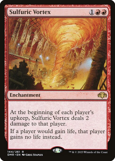 Sulfuric Vortex - Dominaria Remastered (#144) - Illustrated by Greg Staples - Magic: The Gathering Card