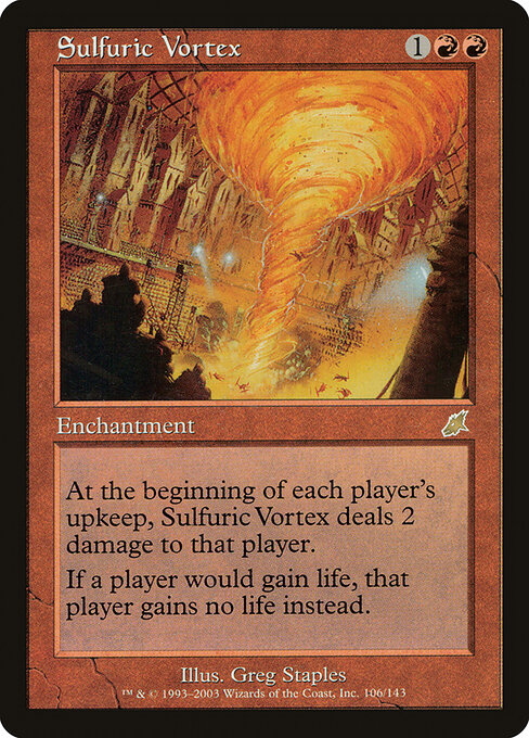 Vortice Sulfureo (Sulfuric Vortex) - Scourge (#106) - Illustrated by Greg Staples - Magic: The Gathering Card