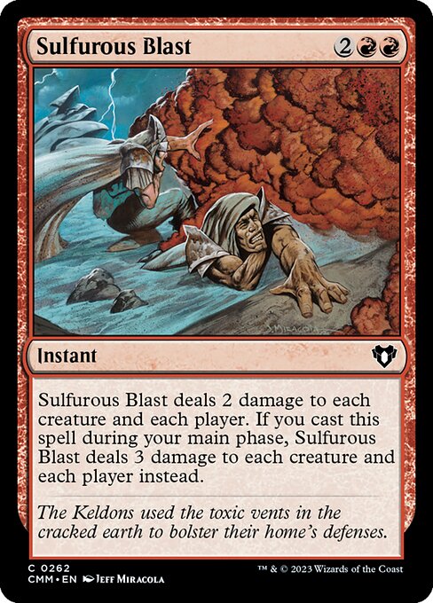 Sulfurous Blast - Commander Masters Magic card