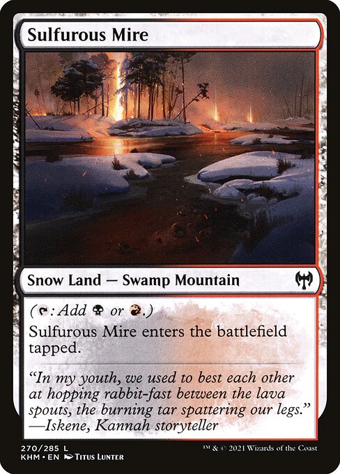 Sulfurous Mire - Kaldheim Magic card