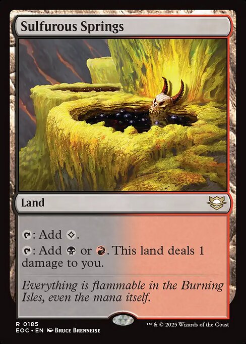 Sulfurous Springs - Edge of Eternities Commander Magic card