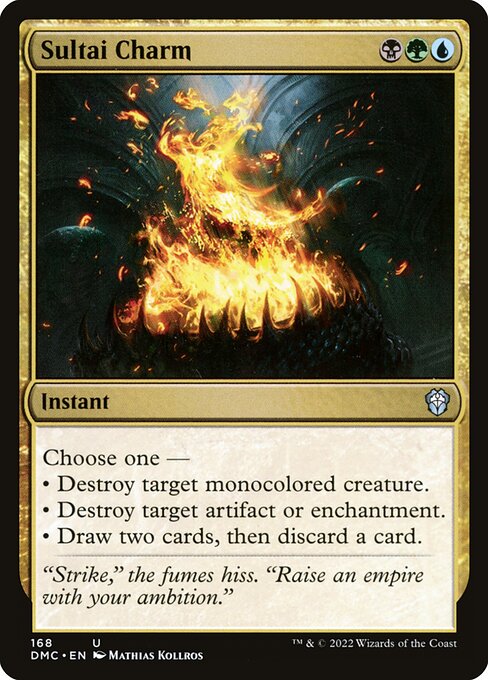 Sultai Charm - Dominaria United Commander Magic card