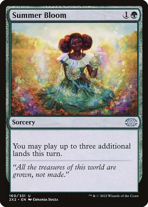 Summer Bloom - Double Masters 2022 Magic card