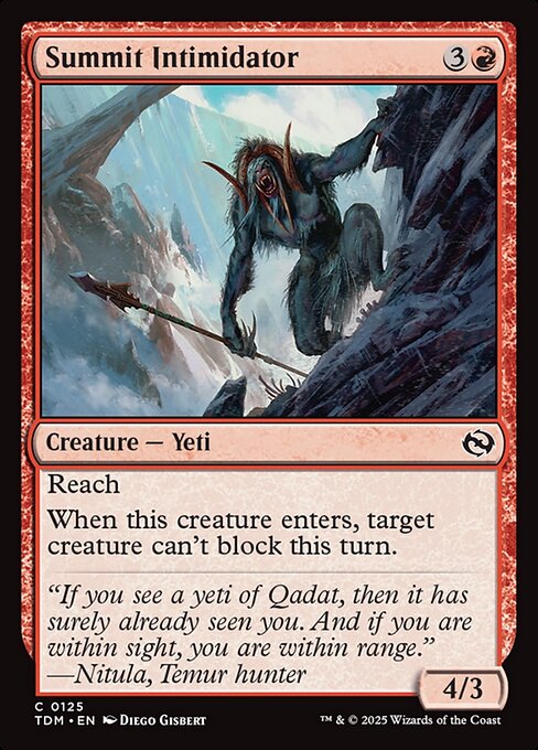 Summit Intimidator - Tarkir: Dragonstorm Magic card