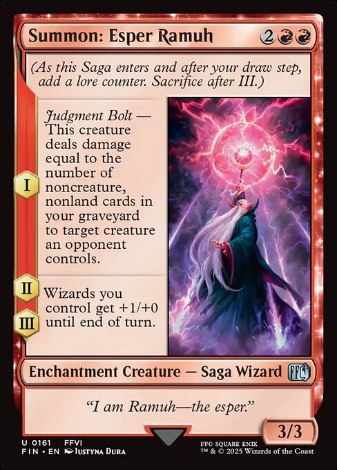 Summon: Esper Ramuh - Final Fantasy Magic card