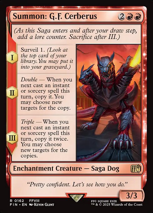 Summon: G.F. Cerberus - Final Fantasy Magic card
