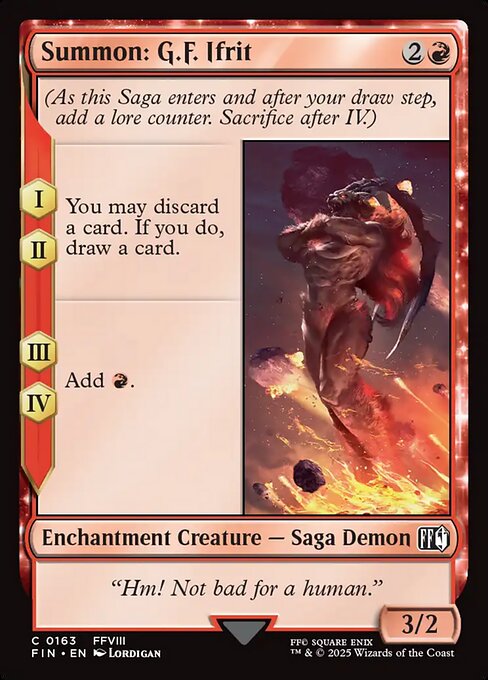 Summon: G.F. Ifrit - Final Fantasy Magic card