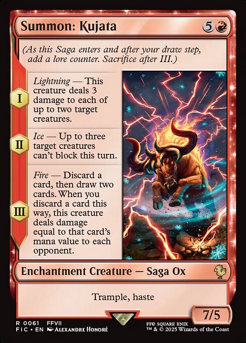 Summon: Kujata - Final Fantasy Commander Magic card