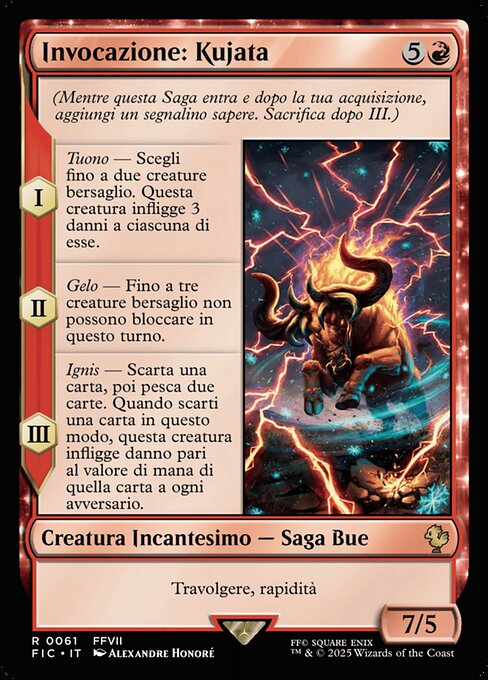 Invocation : Kujata (Summon: Kujata) - Final Fantasy Commander (#61) - Illustrated by Alexandre Honoré - Magic: The Gathering Card