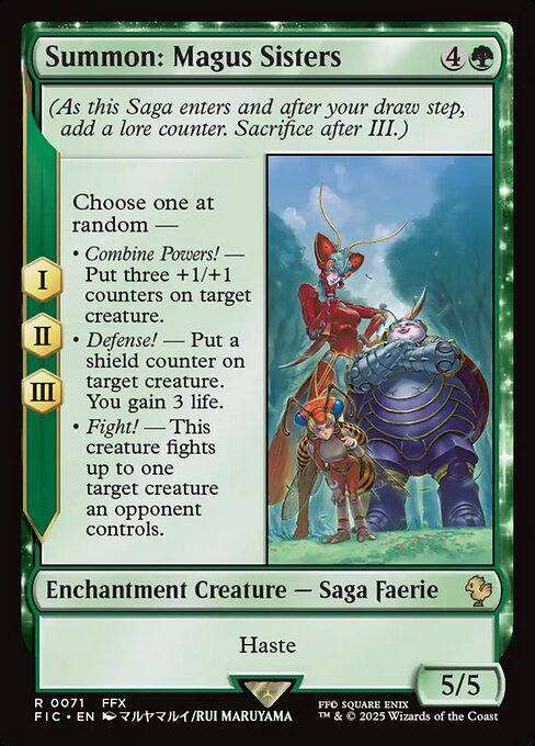 Summon: Magus Sisters - Final Fantasy Commander Magic card