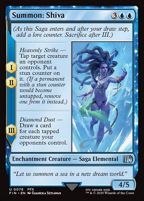 Summon: Shiva - Final Fantasy Magic card