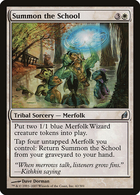 Summon the School - Lorwyn Magic card