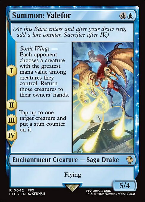 Summon: Valefor - Final Fantasy Commander Magic card