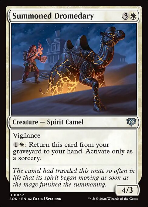 Summoned Dromedary - Secrets of Strixhaven Magic card