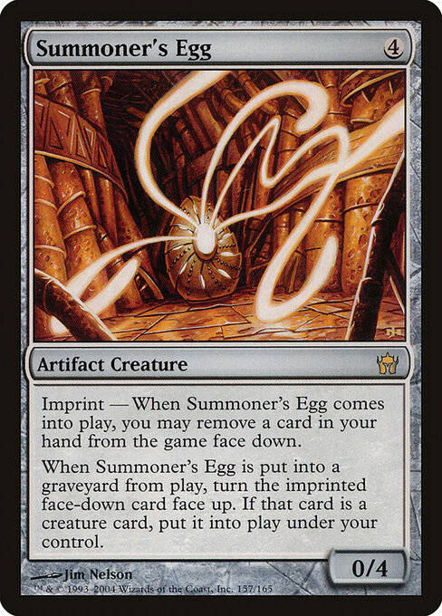 Huevo del invocador (Summoner's Egg) - Fifth Dawn (#157) - Illustrated by Jim Nelson - Magic: The Gathering Card