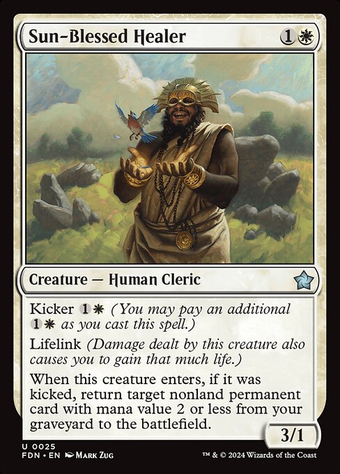 Sun-Blessed Healer - Foundations Magic card
