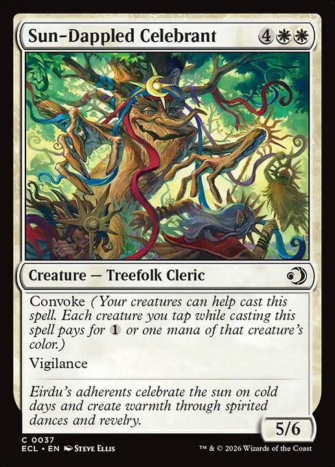 Sun-Dappled Celebrant - Lorwyn Eclipsed Magic card