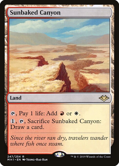 Sunbaked Canyon - Modern Horizons Magic card