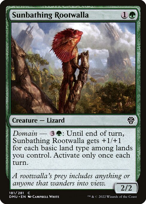 Sunbathing Rootwalla - Dominaria United Magic card