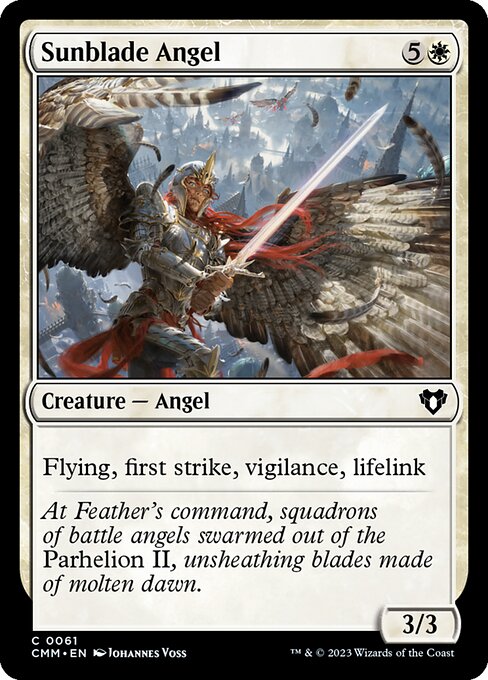 Sunblade Angel - Commander Masters Magic card