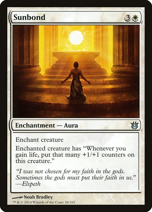 Sunbond - Born of the Gods Magic card