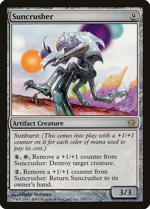 太陽を破壊するもの (Suncrusher) - Fifth Dawn (#159) - Illustrated by Dave Dorman - Magic: The Gathering Card