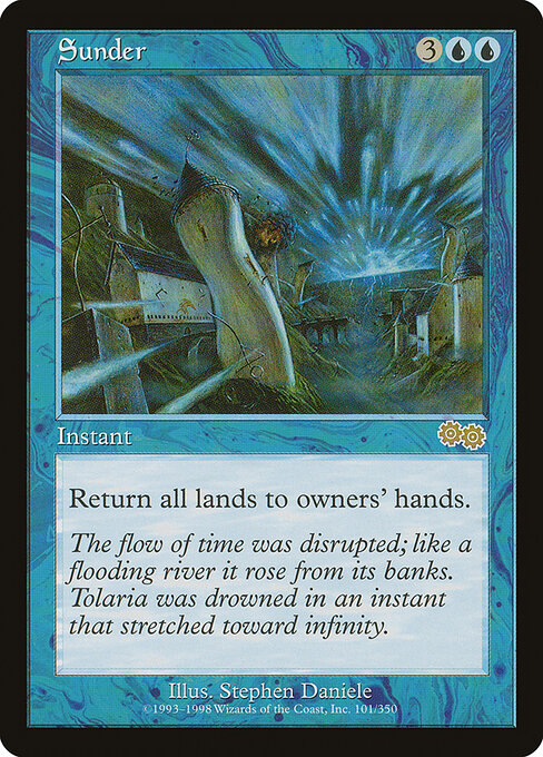 Sunder - Urza's Saga (#101) - Illustrated by Stephen Daniele - Magic: The Gathering Card