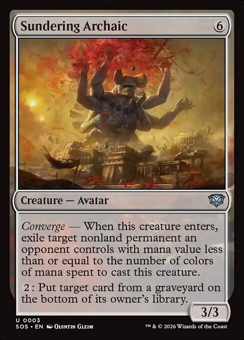 Sundering Archaic - Secrets of Strixhaven Magic card