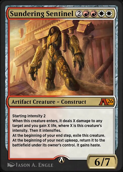Sundering Sentinel - Alchemy: Secrets of Strixhaven Magic card
