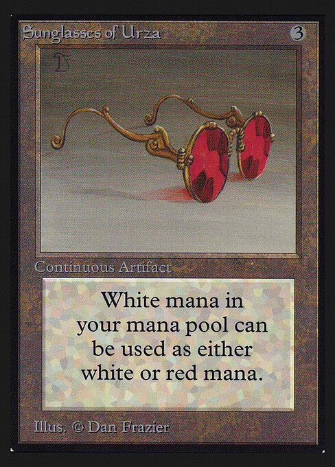 Sunglasses of Urza - Fourth Edition Foreign Black Border (#347) - Illustrated by Dan Frazier - Magic: The Gathering Card