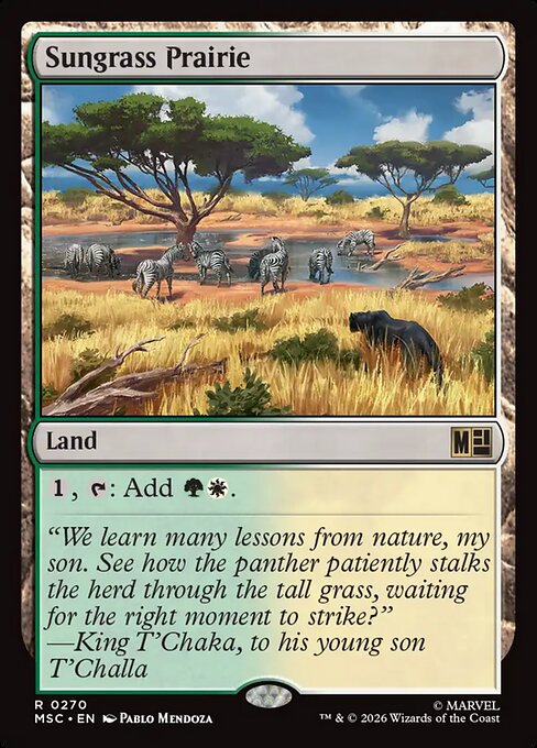Sungrass Prairie - Marvel Super Heroes Commander Magic card