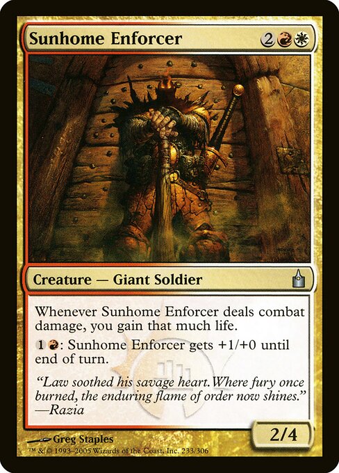 Sunhome Enforcer - Ravnica: City of Guilds Magic card