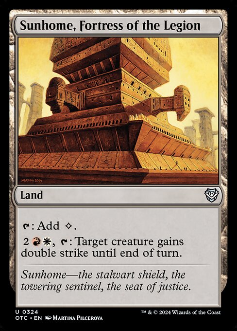 Sunhome, Fortress of the Legion - Outlaws of Thunder Junction Commander Magic card