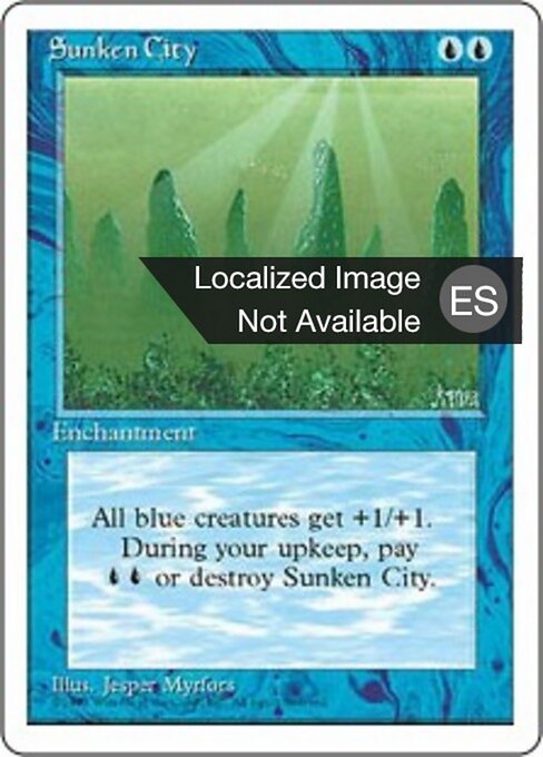 Cité engloutie (Sunken City) - Renaissance (#42) - Illustrated by Jesper Myrfors - Magic: The Gathering Card