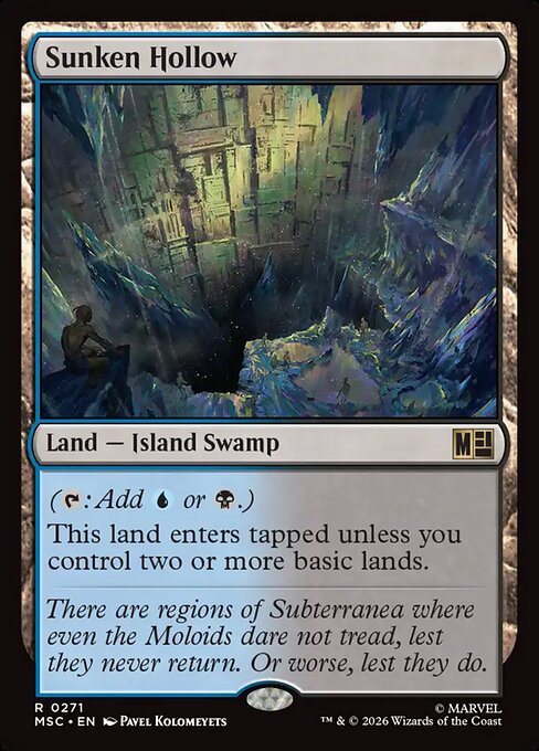 Sunken Hollow - Marvel Super Heroes Commander Magic card