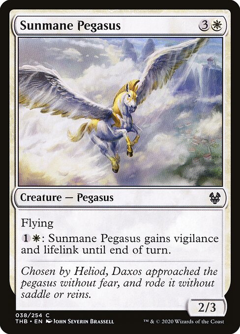 Sunmane Pegasus - Theros Beyond Death Magic card
