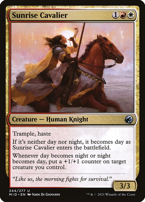 Sunrise Cavalier - Innistrad: Midnight Hunt Magic card