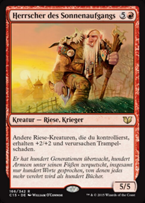Sovrano dell'Alba (Sunrise Sovereign) - Commander 2015 (#166) - Illustrated by William O'Connor - Magic: The Gathering Card