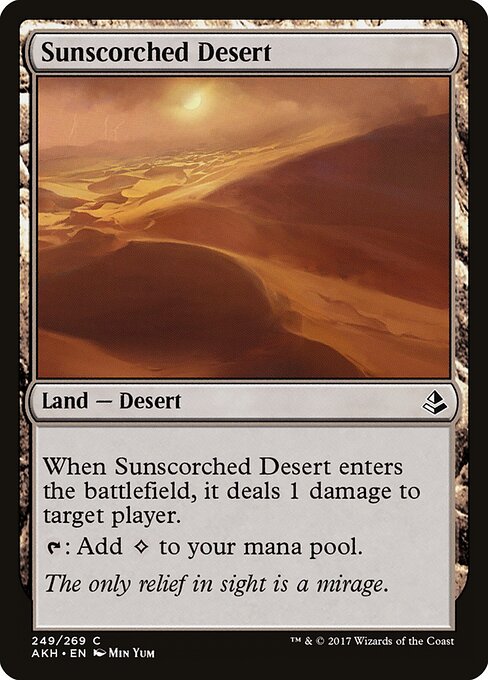 Sunscorched Desert - Amonkhet Magic card