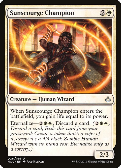 Sunscourge Champion - Hour of Devastation Magic card