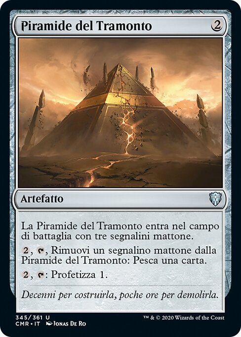 Pirâmide do Pôr do Sol (Sunset Pyramid) - Commander Legends (#345) - Illustrated by Jonas De Ro - Magic: The Gathering Card