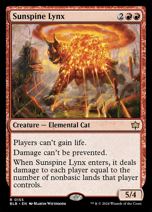 Sunspine Lynx - Bloomburrow Magic card