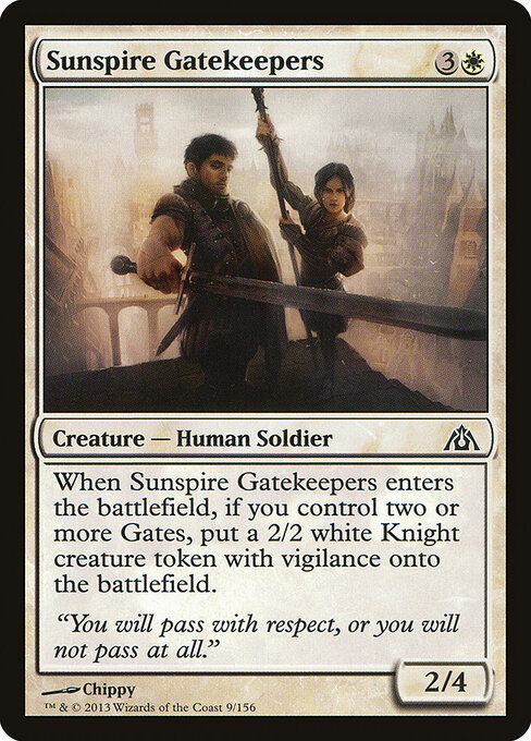 Sunspire Gatekeepers - Dragon's Maze (#9) - Illustrated by Chippy - Magic: The Gathering Card