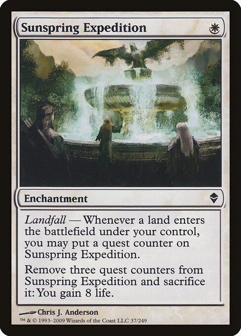Sunspring Expedition - Zendikar Magic card